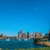 オーストラリア・シドニーのハーバーブリッジとオペラハウスの景観