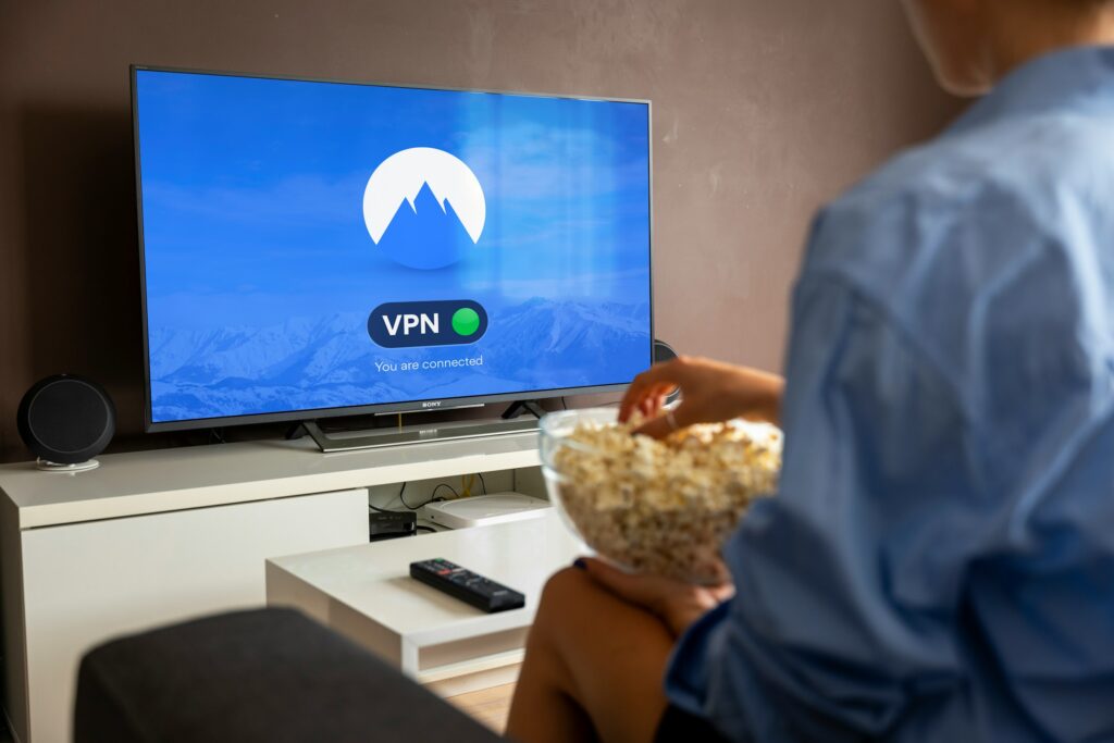 海外からVPNを利用して動画視聴をする様子