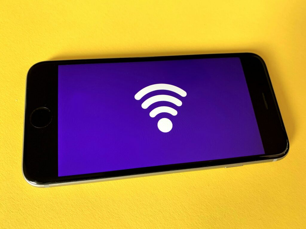 スマートフォンのWi-Fi接続画面