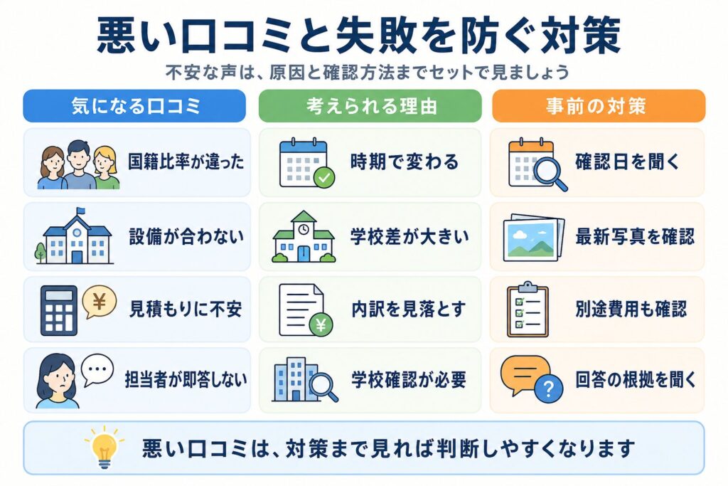 ネイティブキャンプ留学の悪い口コミと失敗を防ぐ対策