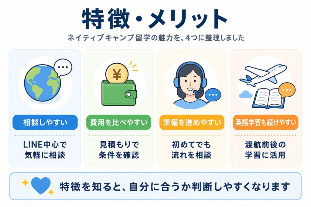 ネイティブキャンプ留学の特徴とメリット
