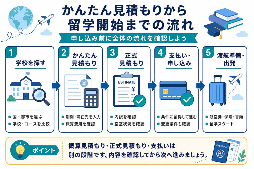 ネイティブキャンプ留学の見積もりから留学開始までの流れ