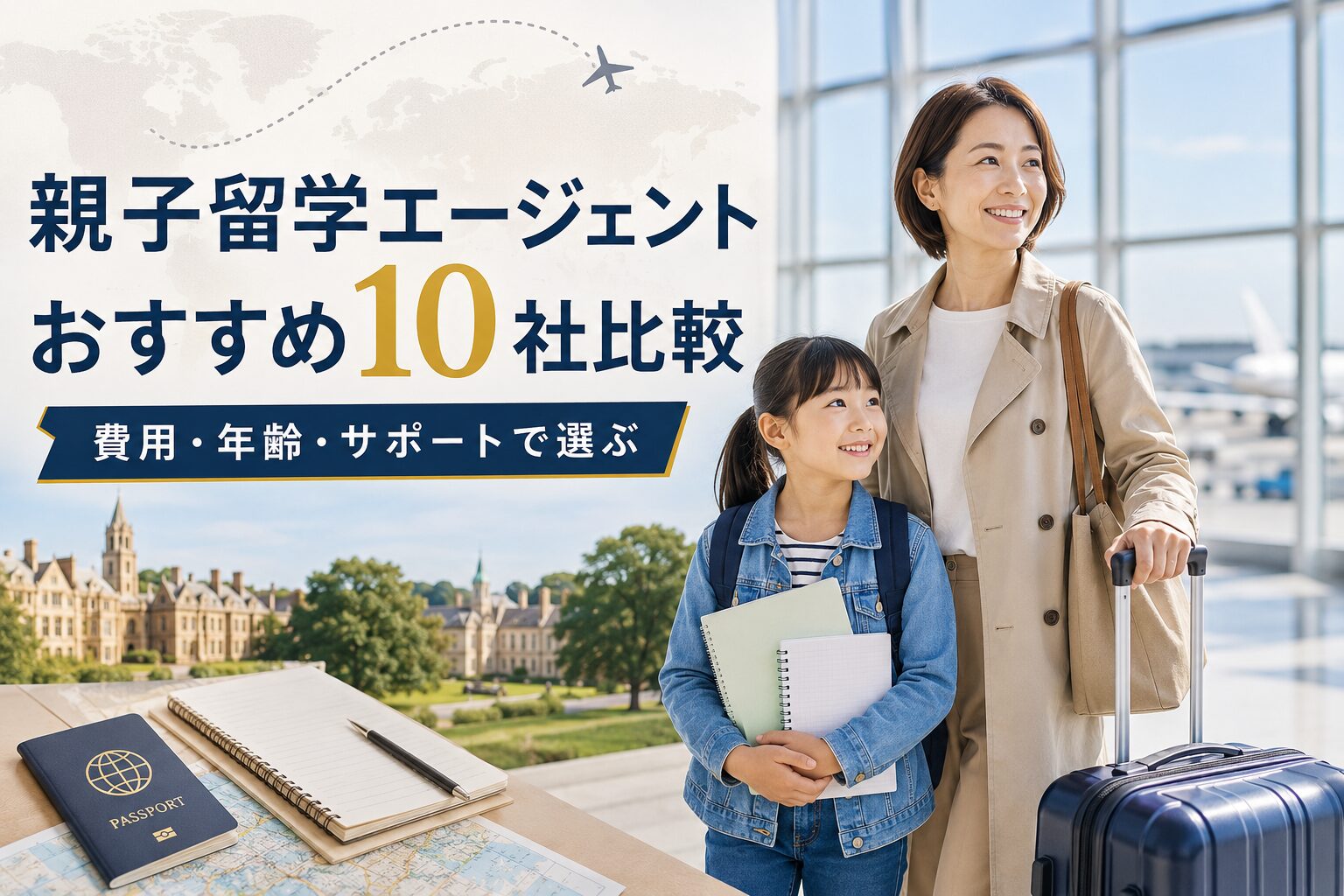 親子留学エージェントおすすめ10社を比較するアイキャッチ画像